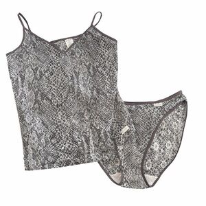 Vintage Guess Snake Print Intimates Set